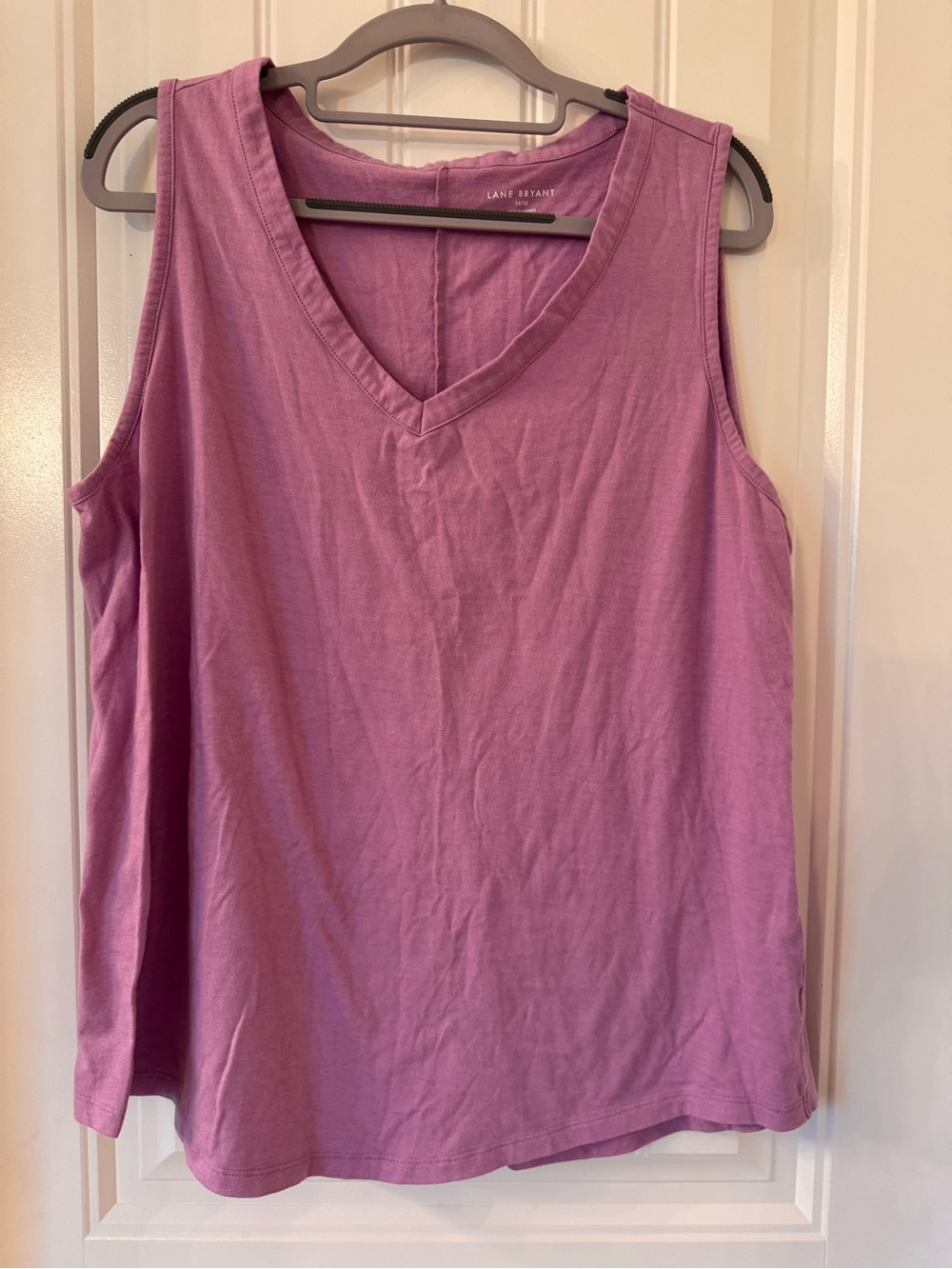 Lane Bryant Purple V-Neck Tank Top Size 14/16